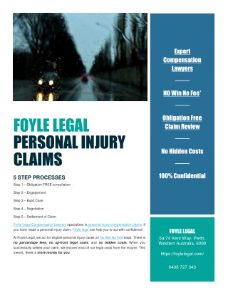 5 Step Personal Injury Claim Process