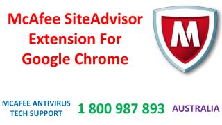 McAfee SiteAdvisor Extension For Google Chrome