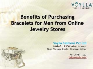 Benefits of Purchasing Bracelets for Men from Online Jewelry Stores