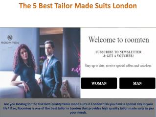The 5 Best Tailor Made Suits London