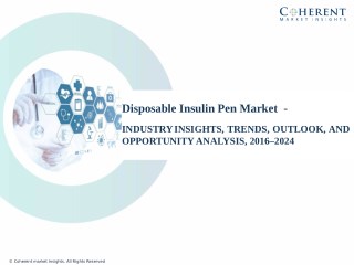 Disposable Insulin Pen Market – Global Industry Insights, Trends