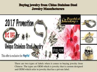 Buying jewelry from China Stainless Steel Jewelry Manufacturers