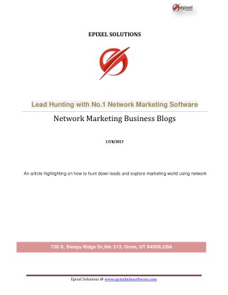 Lead Hunting with No.1 Network Marketing Software