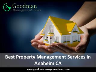 Best Property Management Services in Anaheim CA