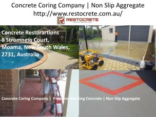 Concrete Coring Company | Non Slip Aggregate