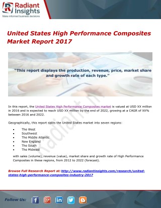 United States High Performance Composites Market Report 2017