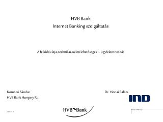 HVB Bank Internet Banking szolgáltatás