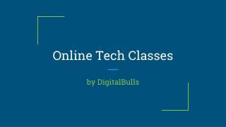 Online Tech Training | Tech Classes online @8554228557