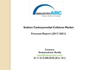 Sodium carboxymethyl cellulose market research report by 2021