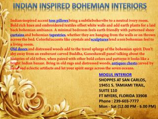 Indian Inspired Bohemian Interiors