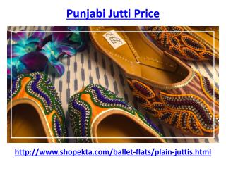 Get Affordable punjabi jutti price in India