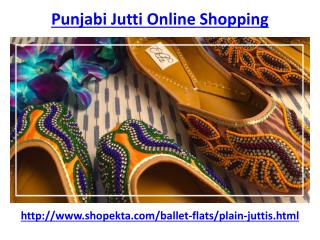 Where to Do Online Shoping For Punjabi Jutti