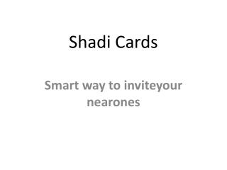Shadicards