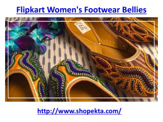 How to get flipkart women's footwear bellies in India