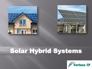 Solar Hybrid Systems