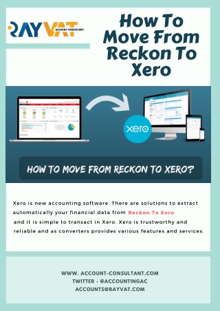 How To Move From Reckon To Xero