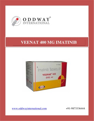 Veenat 400mg : Generic Imatinib tablets at Wholesale Price