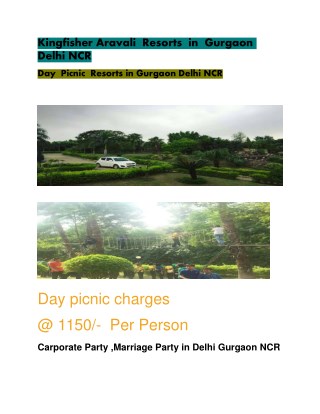 Day picnic near delhi ncr