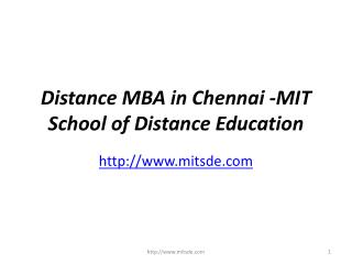 Distance Management Courses | Correspondence MBA | Distance MBA in Chennai