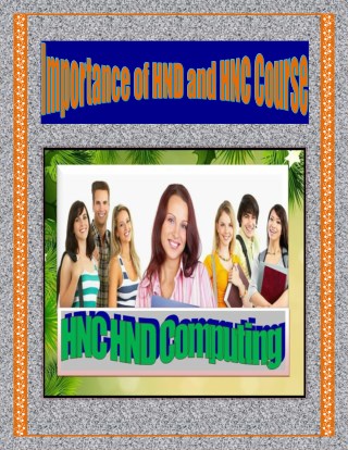 Importance of HND and HNC Course