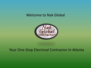 Residential Electrical Service and Residential Plumbing Services at nakglobal.co