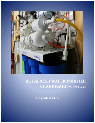 Aquafresh water purifier Chandigarh Zirakpur | Purifier kart