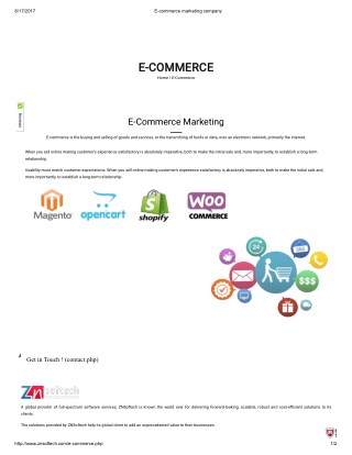 E-commerce marketing company