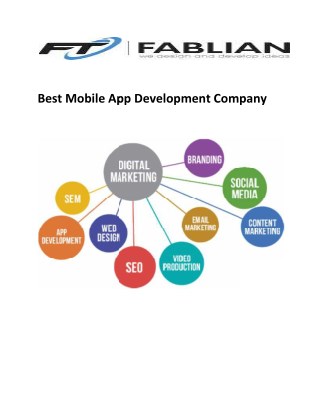 Best Mobile App Development Company