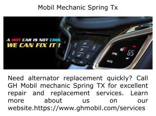 Mobil Mechanic Spring Tx