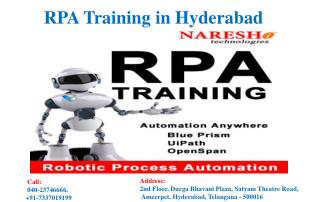 RPA Training in Hyderabad
