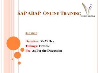 SAP ABAP Training Online | SAP ABAP Training in Pune