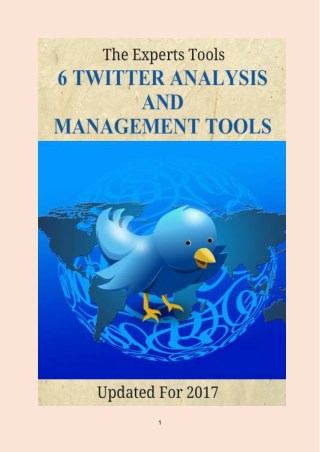 Top Twitter Analysis and Management Tools