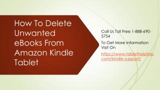 How To Delete Unwanted eBooks From Amazon Kindle Tablet