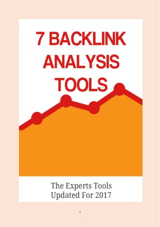 TOP 7 BACKLINK ANALYSIS TOOLS