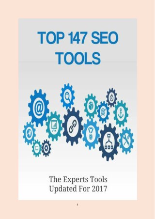 Top 147 SEO Tools