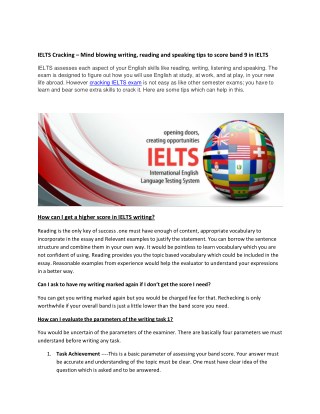 IELTS SUCCESS TIPS – Qualifying IELTS Exam in First Attempt