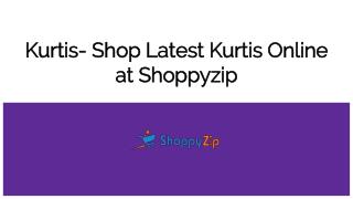 Kurtis- Shop Latest Kurtis Online at Shoppyzip