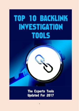 Top 10 Backlink Investigation Tools