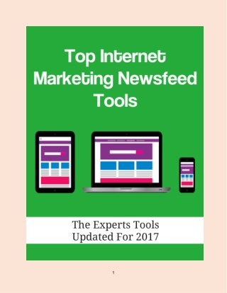 Top Internet Marketing Newsfeed Tools