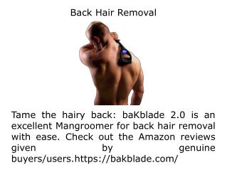 Back Hair Removal