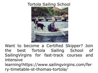 Tortola Sailing School