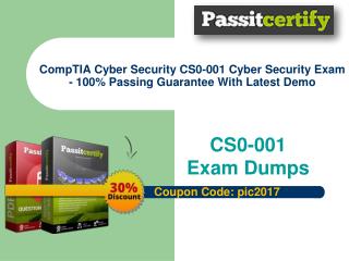 CompTIA Cybersecurity Analyst CS0-001 Cyber Security