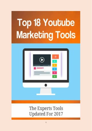 Top 18 Youtube Marketing Tools