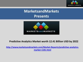 Find Out The Secret Factors Behind The Success Of Predictive Analytics Market ?