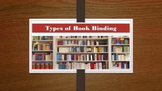 Types of Book Binding