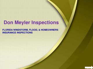 Wind Mitigation Inspections