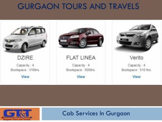 Cab Services In Gurgaon - Gurgaon Tours And Travels@9999666639