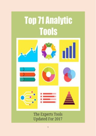 Top 71 Analytics Tools