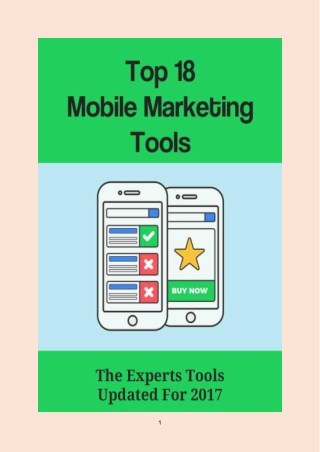 Top 18 Mobile Marketing Tools