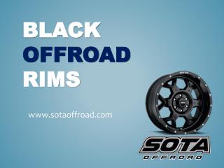 Black Offroad Rims - www.sotaoffroad.com